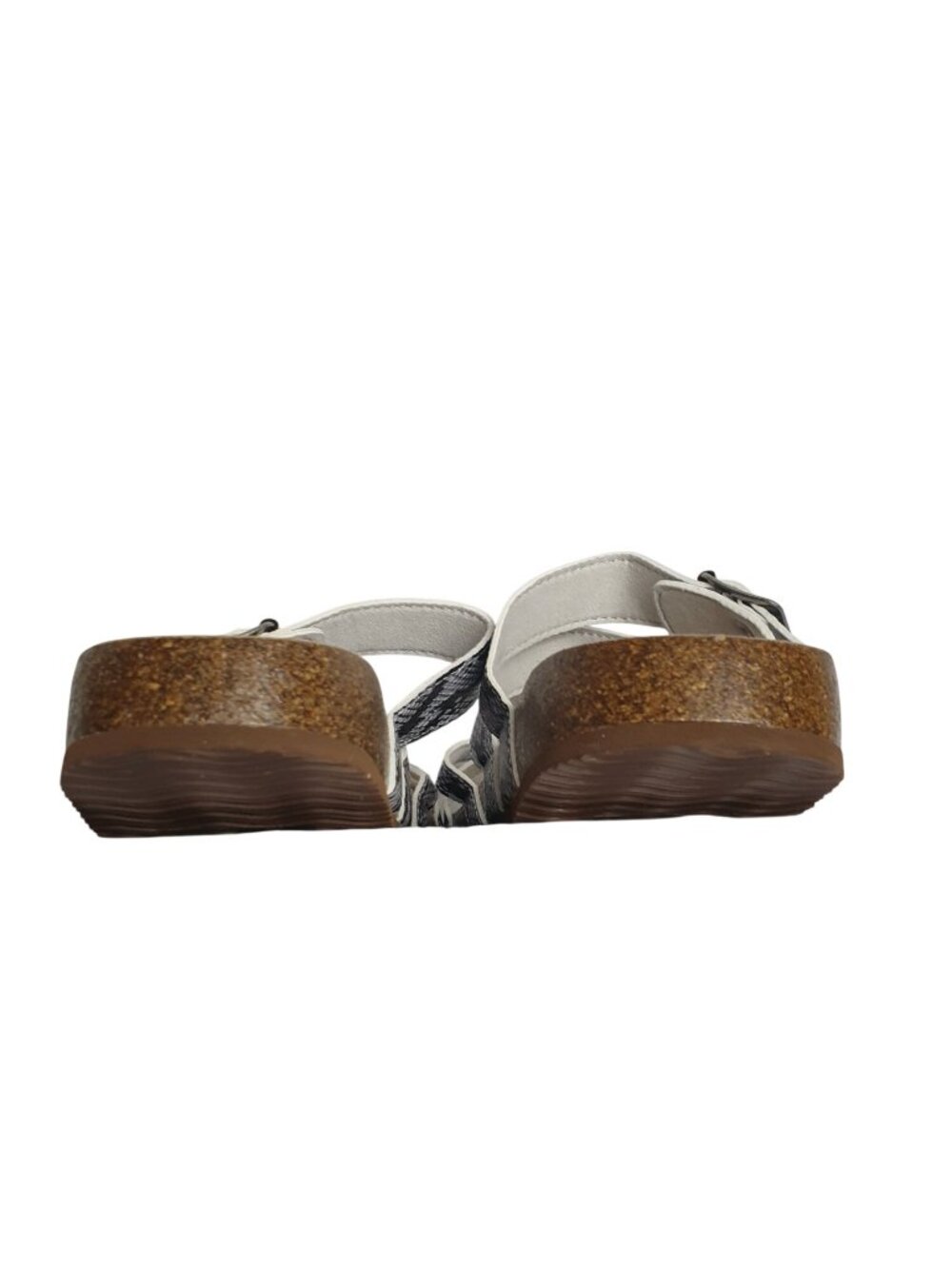 O'Rageous Womens 10 Slip-On Sandals Snake Print Buckle Strap Open Toe Flats - Picture 7 of 9